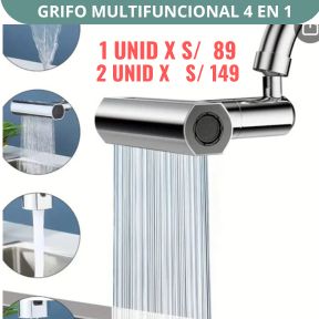 GRIFO MULTIFUNCIONAL 4 EN 1 PARA COCINA