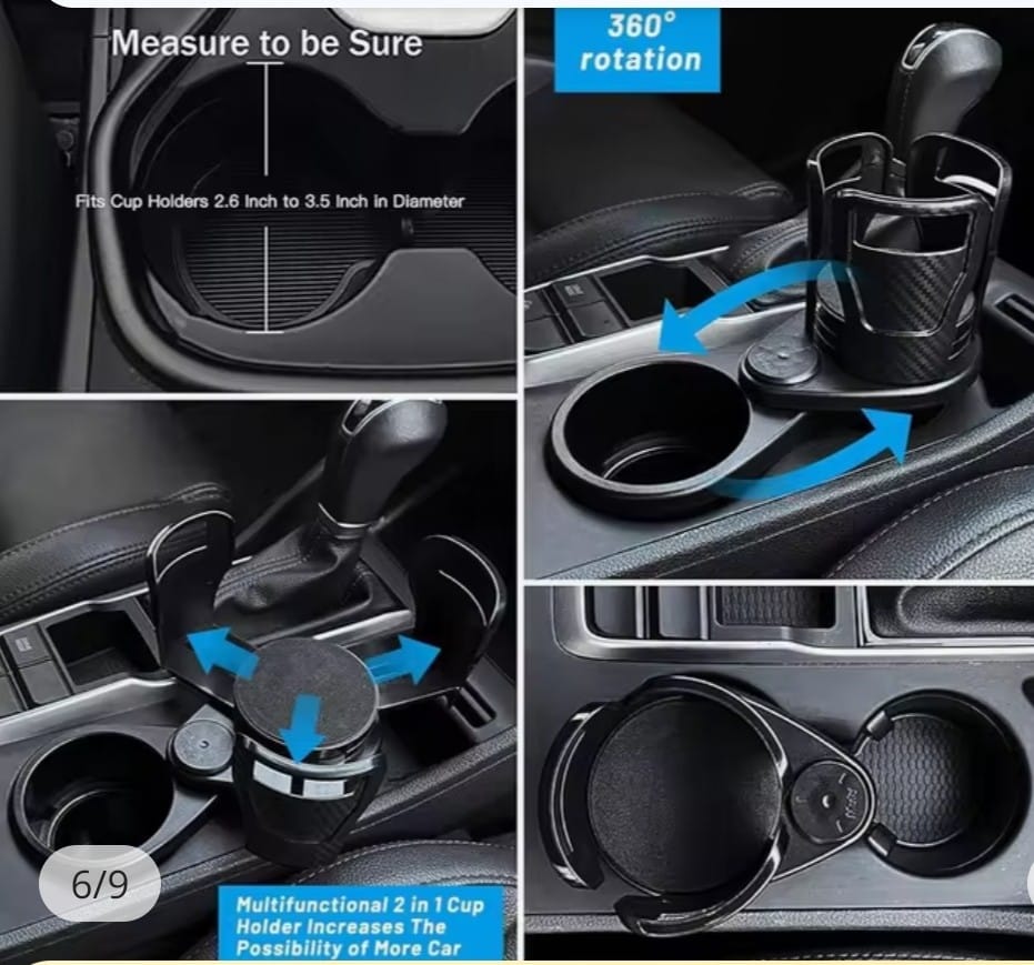 PORTAVASOS AUTOAJUSTABLE PARA AUTOS