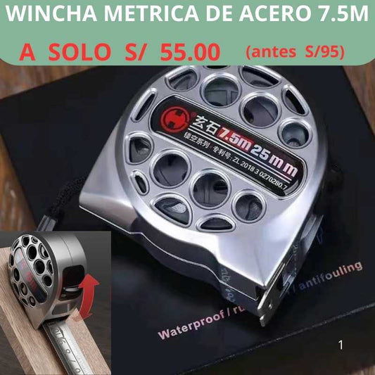 WINCHA METRICA DRE ACERO 7.5M