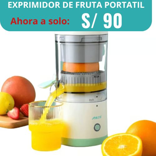 EXPRIMIDOR ELECTRICO DE FRUTAS PORTATIL